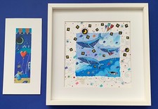 SERIGRAFIA ANDREA AGOSTINI 25x25  LUGLIO “ARRIVANO I SOGNI” + STAMPA REGALO