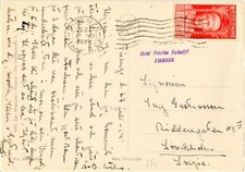 157 Storia Postale Regno d’Italia cartolina del 1938 Augusto 75 c. carminio