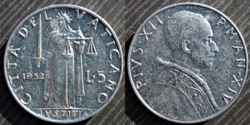 Vatican city lire - 5,