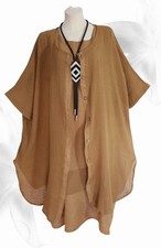 Abito lino look a strati con