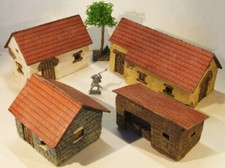 diorama scenery 1:72 HOUSES set - CASE per soldatini