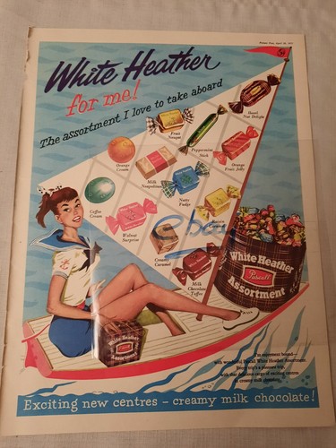 1957 white heather chocolates - 1957,