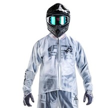 ACERBIS RAIN 3 GIACCA ANTIPIOGGIA IMPERMEABILE CROSS ENDURO TRASPARENTE TG XXXL