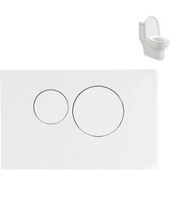 2x Pulsantiera Cassetta Scarico Muro Wc