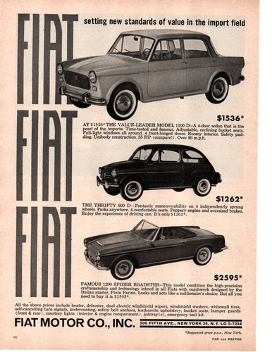 Set stampa pubblicità - set, 1964