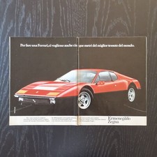 1981 Ermenegildo Zegna x Ferrari 365 GT4 BB - Original AD Pubblicità Vintage