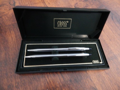 Vintage silver cross ballpoint - vintage,