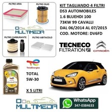 KIT TAGLIANDO 4 FILTRI OLIO