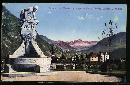 Cartolina bolzano lungomare - cartolina,