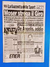 GAZZETTA DELLO SPORT 16 MAGGIO 1986 MORTE ELIO DE ANGELIS IN COMA FORMULA 1