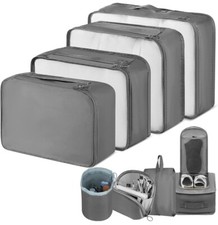 Borse Da Viaggio. Cubi Da Viaggio. Organizzatori Per Valigie (8 Pezzi), Grigio