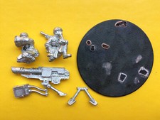 Games Workshop Warhammer 40K Imperial Guard Steel Legion Lascannon Team RARE OOP