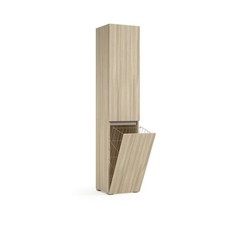 MOBILE MULTIUSO COLOR OLMO CON 3 RIPIANI INTERNI E CESTELLO PORTABIANCHERIA 195X