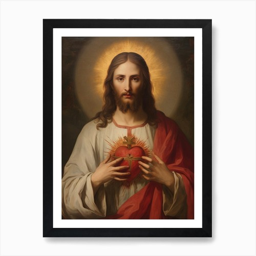 Sacred heart jesus oil - heart, of