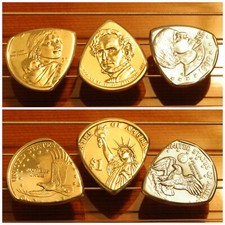 Plettri chitarra moneta 3 dollari + corde Martin D18 D28 D35 D45 chitarra acustica ART