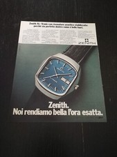 1975 ZENITH XL TRONIC VINTAGE WATCH AD PUBBLICITA EPOCA OROLOGIO
