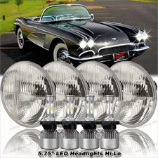 4pcs 5.75'' 5-3/4" Round LED