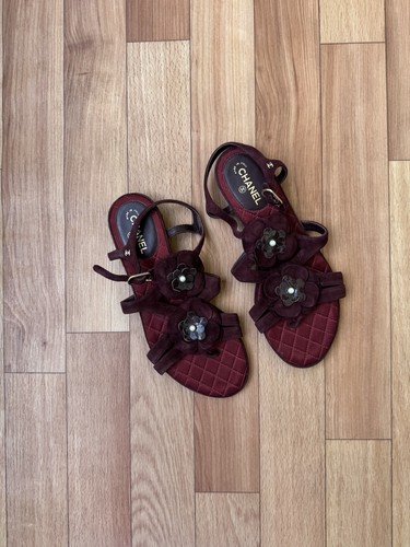 Ballerine chanel bordeaux - chanel,