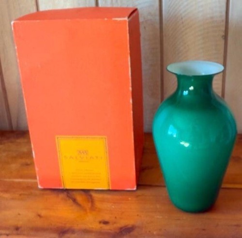 Salviati murano vaso verde - salviati,