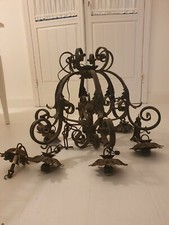 Lampadari in ferro battuto