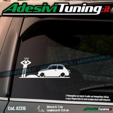 Adesivo Omino Dosso con Fiat