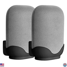 Confezione da 2 Supporti a Parete per Google Nest Audio - Salvaspazio, Gestione Cavi, Facile