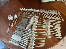 75 Pezzi  Sambonet Baroque placcato argento servizio 12 Vintage