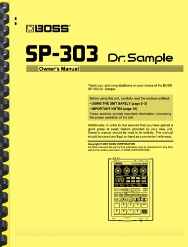 Boss 303 campione - sp-303, dr.