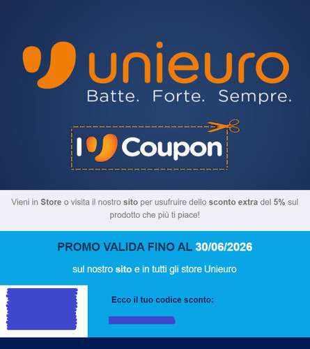 Unieuro buono sconto - sconto, coupon