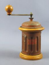 Vecchio macina caffè B-G metallo legno manifattura Italiana seconda metà XX Sec.