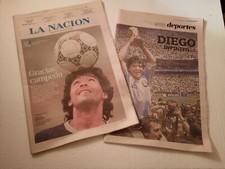 MORTE DI MARADONA GIORNALE "LA NACION" 26-11-20 QUOTIDIANO A COLORI+SUPPLEMENTO