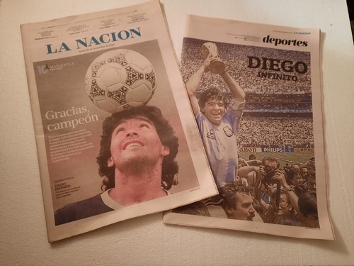 Morte maradona giornale la - di,