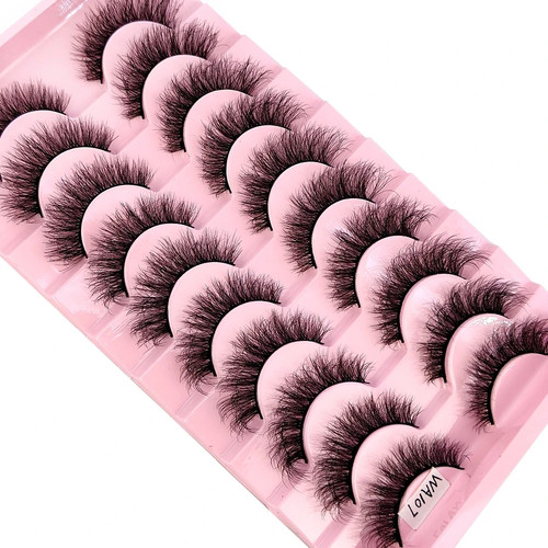 Set paia ciglia - 10, 3d