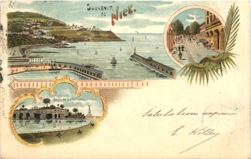 Souvenir nice litografia - souvenir,