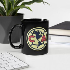 Taza America FC negra 11 oz
