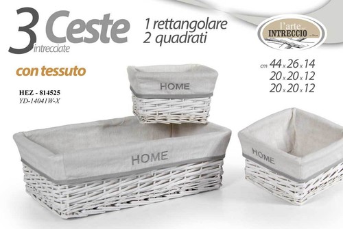 Cestini set ceste vimini - cestini, 3