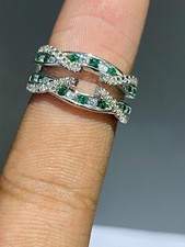 Art Deco Round Cut Emerald &