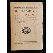 Volpone - B. Jonson - Ed