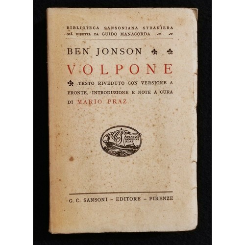 Volpone jonson ed - -,