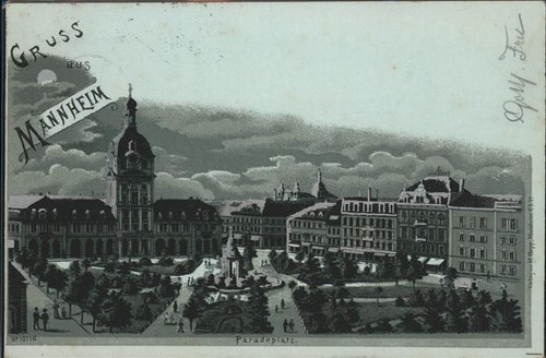 Mannheim piazza della parata - piazza,