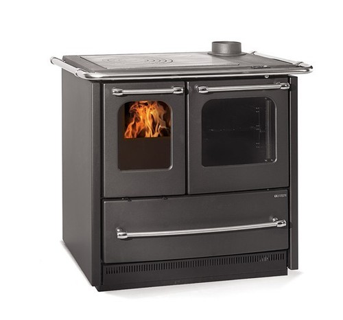 Stufa cucina legna nordica - cucina,