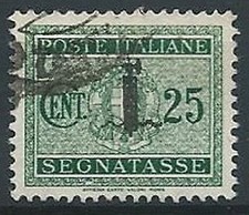 1944 RSI USATO SEGNATASSE FASCETTO 25 CENT - W189