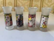 vodka keglevich komix 99 Serie Completa 4 Pezzi Ed Limitata Vetro Satinato