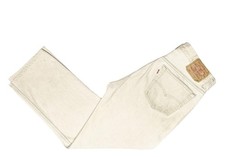 VTG USA Levis 501 34x30 Tan Jean Lite Wash Ac 34 15/16x27 11/16HemRight27.25Left