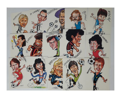 Mangini set 15 cartoline - g.c.,