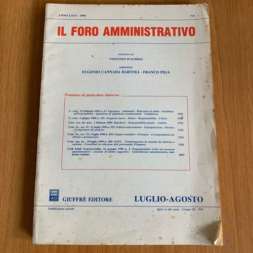 Foro amministrativo - il,