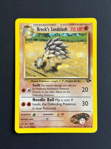 Carte pokémon brock s - carte,