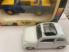 FIAT 124 Burago 1/24 500 Polistil 1/25 (LEGGI LA DESCRIZIONE)