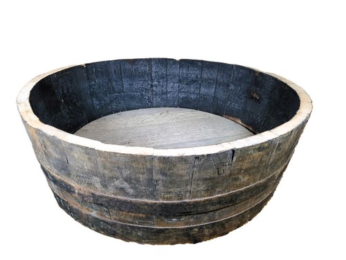 Fioriera botte legno - in,