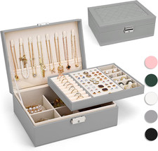 Portagioie Donna, Porta Gioielli Da Viaggio Con 2 Strati Di Portagioie Da Viaggi